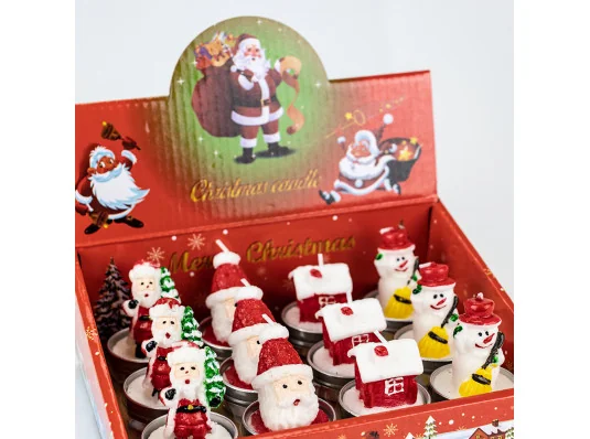 Свечи НГ фигурные 1014 (уп 12шт) купить в интернет магазине подарков ПраздникШоп