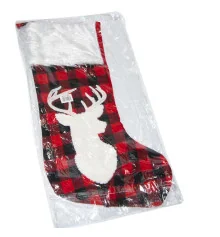 Носок новогодний 907 Олень купить в интернет магазине подарков ПраздникШоп