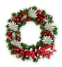 Рождественский венок 50см НОВОГОДНЯЯ ФИЕРИЯ 12000 купить в интернет магазине подарков ПраздникШоп