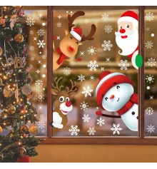 Интерьерная наклейка NG Санта и друзья (9 листов А4) купить в интернет магазине подарков ПраздникШоп