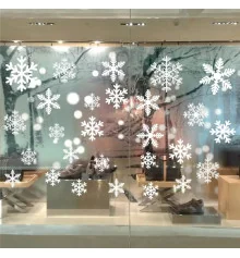 Интерьерная наклейка NG Снежинки DMJ 3550-010 35х50см купить в интернет магазине подарков ПраздникШоп
