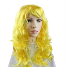 Парик Волнистый (желтый) купить в интернет магазине подарков ПраздникШоп
