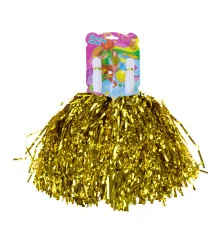 Помпоны для черлидинга Струящиеся с ручками уп 2шт Премиум (блестящие купить в интернет магазине подарков ПраздникШоп