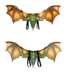 Крылья Косплей Дракона 95х45 см (желтые) купить в интернет магазине подарков ПраздникШоп