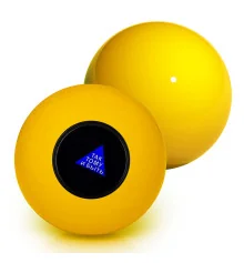 Шар Предсказатель (7см) желтый (рус.) купить в интернет магазине подарков ПраздникШоп