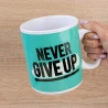 Кружка Гигант Никогда не сдавайся - Never give up