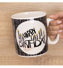 Кружка Гигант С Днем Рождения Happy Birthdey купить в интернет магазине подарков ПраздникШоп