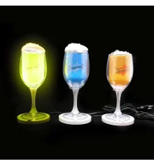 Декоративный ночной светильник Бокал (голубой) купить в интернет магазине подарков ПраздникШоп