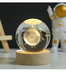 Ночник светильник 3D Хрустальный шар Д6 Одуванчик 13405 купить в интернет магазине подарков ПраздникШоп