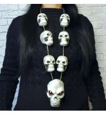 Украшение на шею Хэллоуин с Черепами 10244 купить в интернет магазине подарков ПраздникШоп
