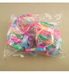 Браслет силиконовый Ukraine светонакопительный (уп 50шт) купить в интернет магазине подарков ПраздникШоп