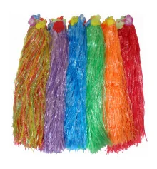 Гавайская юбка (75см) красная купить в интернет магазине подарков ПраздникШоп