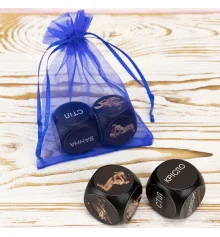 Кубики семейные Камасутра 18+ (черные) (укр.) купить в интернет магазине подарков ПраздникШоп