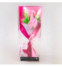 Букет роз из мыла Beauty is flowery 12576 (розовый) купить в интернет магазине подарков ПраздникШоп