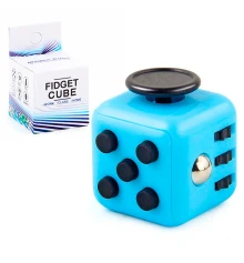 Кубик антистресс Fidget Cube (голубой c черным) купить в интернет магазине подарков ПраздникШоп