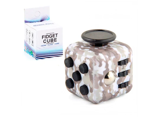 Кубик антистресс Fidget Cube милитари (серый) купить в интернет магазине подарков ПраздникШоп