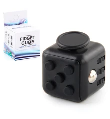 Кубик антистресс Fidget Cube (черный с черным) купить в интернет магазине подарков ПраздникШоп