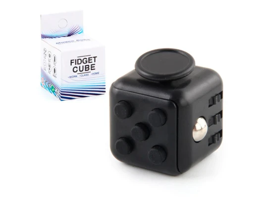 Кубик антистресс Fidget Cube (черный с черным) купить в интернет магазине подарков ПраздникШоп