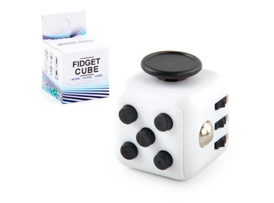 Кубик антистресс Fidget Cube (белый с черным) купить в интернет магазине подарков ПраздникШоп