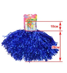 Помпоны для черлидинга Струящиеся с ручками уп.2 шт Стандарт (золотые) купить в интернет магазине подарков ПраздникШоп