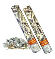 Хлопушка пневматическая 30см с Долларами купить в интернет магазине подарков ПраздникШоп