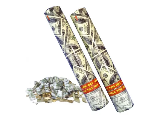 Хлопушка пневматическая 30см с Долларами купить в интернет магазине подарков ПраздникШоп