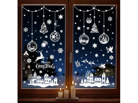 Интерьерная наклейка NG Зимние узоры SD23015 (9 листов А4) купить в интернет магазине подарков ПраздникШоп