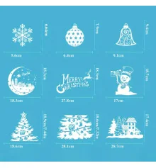 Интерьерная наклейка NG Зимние узоры SD23012 (9 листов А4) купить в интернет магазине подарков ПраздникШоп