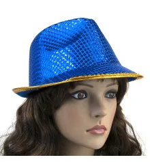Шляпа Диско Твист (синяя) купить в интернет магазине подарков ПраздникШоп