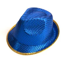 Шляпа Диско Твист (синяя) купить в интернет магазине подарков ПраздникШоп