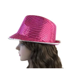 Шляпа Диско Твист (малиновая) купить в интернет магазине подарков ПраздникШоп