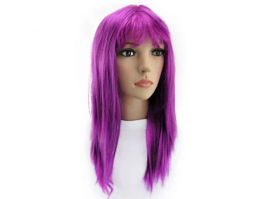 Парик Ровный (сиреневый) купить в интернет магазине подарков ПраздникШоп