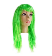 Парик Ровный (зеленый) купить в интернет магазине подарков ПраздникШоп