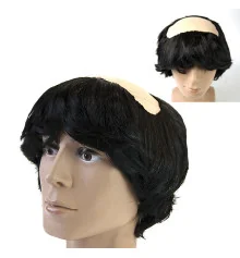 Парик Монаха с лысиной (черный) купить в интернет магазине подарков ПраздникШоп