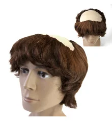Парик Монаха с лысиной (коричневый) купить в интернет магазине подарков ПраздникШоп