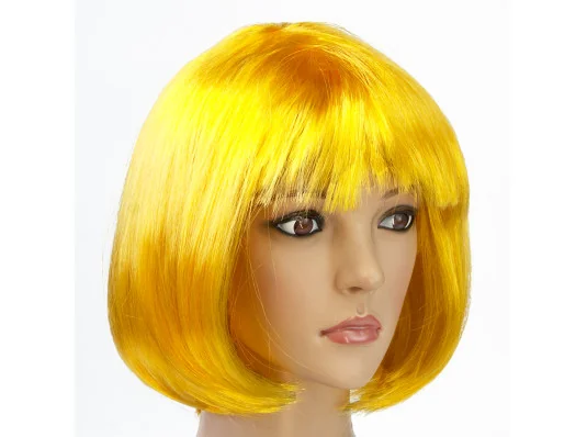 Парик Каре (желтый) купить в интернет магазине подарков ПраздникШоп