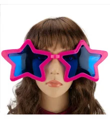 Очки Гигант Звезда (малиновый) купить в интернет магазине подарков ПраздникШоп
