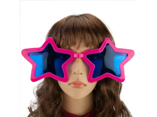 Очки Гигант Звезда (малиновый) купить в интернет магазине подарков ПраздникШоп