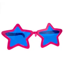 Очки Гигант Звезда (малиновый) купить в интернет магазине подарков ПраздникШоп