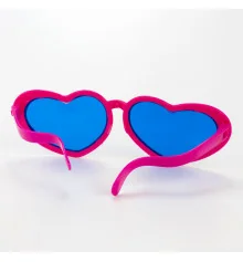 Очки Гигант Сердце (малиновый) купить в интернет магазине подарков ПраздникШоп