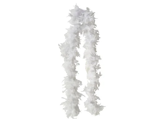 Боа из перьев 80г (белое) купить в интернет магазине подарков ПраздникШоп