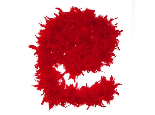 Боа из перьев 80г (красное) купить в интернет магазине подарков ПраздникШоп