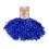 Помпоны для черлидинга Струящиеся с ручками уп.2 шт Стандарт (синие) купить в интернет магазине подарков ПраздникШоп