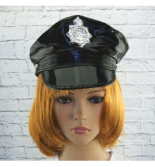 Фуражка Полицейского лаковая купить в интернет магазине подарков ПраздникШоп