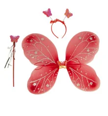 Набор Бабочки Карнавальный 50х38см (красный) купить в интернет магазине подарков ПраздникШоп