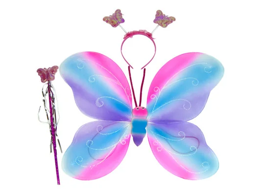 Набор Бабочки Карнавальный 50х38см 11769 (радужный) купить в интернет магазине подарков ПраздникШоп