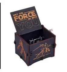 Музыкальная шкатулка винтажная Звездные Войны (Star Wars) черная купить в интернет магазине подарков ПраздникШоп