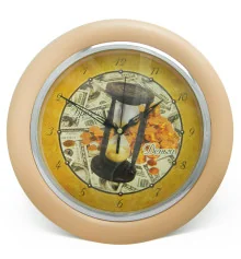 Часы идут в обратную сторону Время-деньги (бежевый) купить в интернет магазине подарков ПраздникШоп