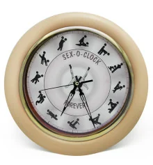 Часы Камасутра настенные большие (бежевый) купить в интернет магазине подарков ПраздникШоп