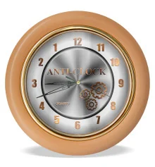 Часы с обратным ходом Anti-clock Ц011 (бежевые) купить в интернет магазине подарков ПраздникШоп